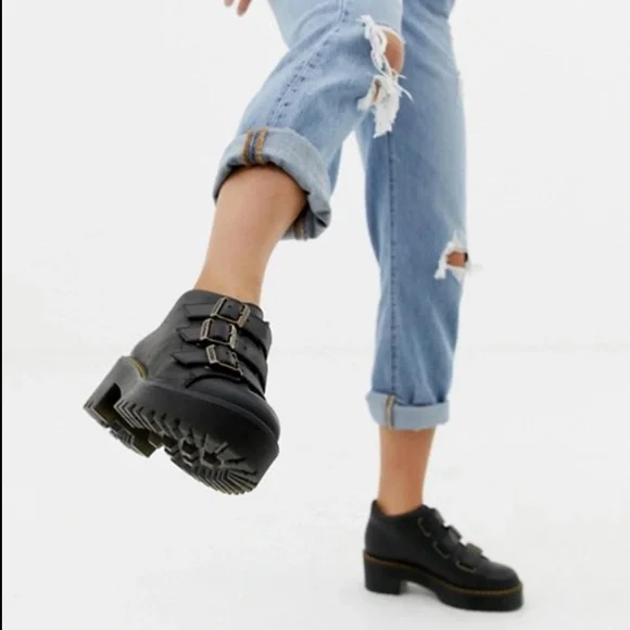 Dr. Martens Black Combat Boots - Picture 5 of 13